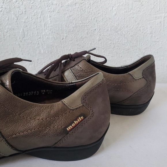 Mephisto Womens Size 8 US Mobils Brown Leather Run Off Air Jet System Sneakers - Picture 6 of 12